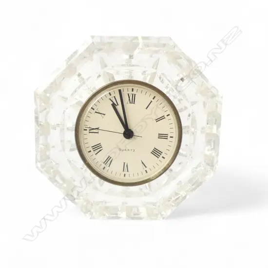 WATERFORD CRYSTAL CLOCK 125mm dia
