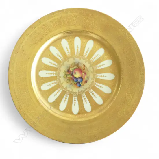 AYNSLEY GILT CABINET PLATE 270mm