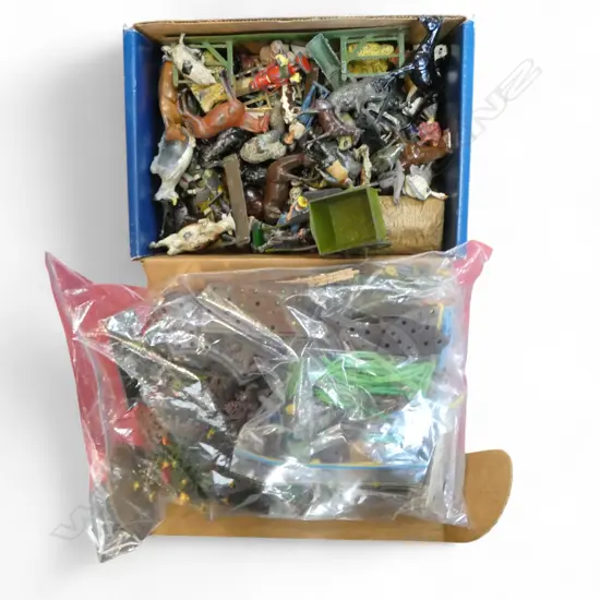 ASST. FARM ANIMALS; LEAD (BRITAINS ETC) & PLASTIC