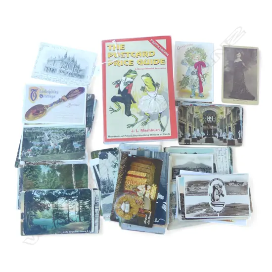 ASST. POSTCARDS + MASHBURN PRICE GUIDE