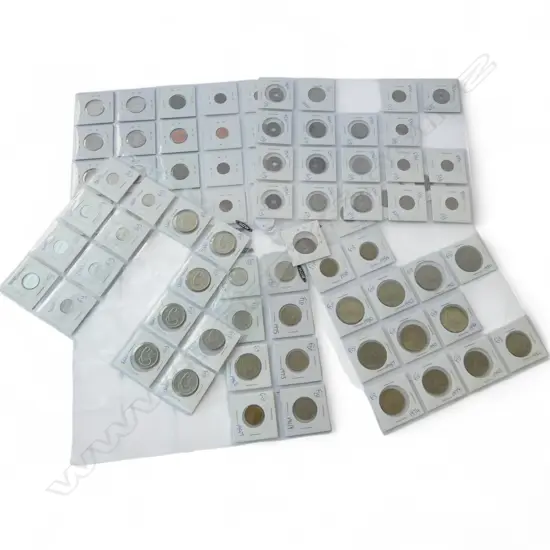 5 PAGE COLLECTION OF FIJIAN COINS 