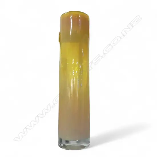 HAND BLOWN VASE by HENRY DEAN BELGIUM H.420mm