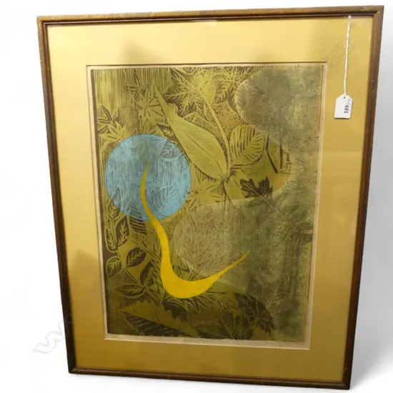 MARY ANSELL 'GARDEN WALK' SCREEN PRINT '73 2/25 495x380mm