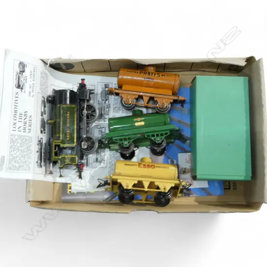 O GAUGE HORNBY CLOCKWORK GREAT WESTON 6600 ENGINE & 4 CARRAGES