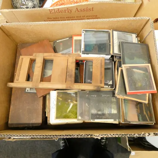LARGE COLLECTION GLASS PLATE PHOTO SLIDES (From the Estate of Tommy Doyle)