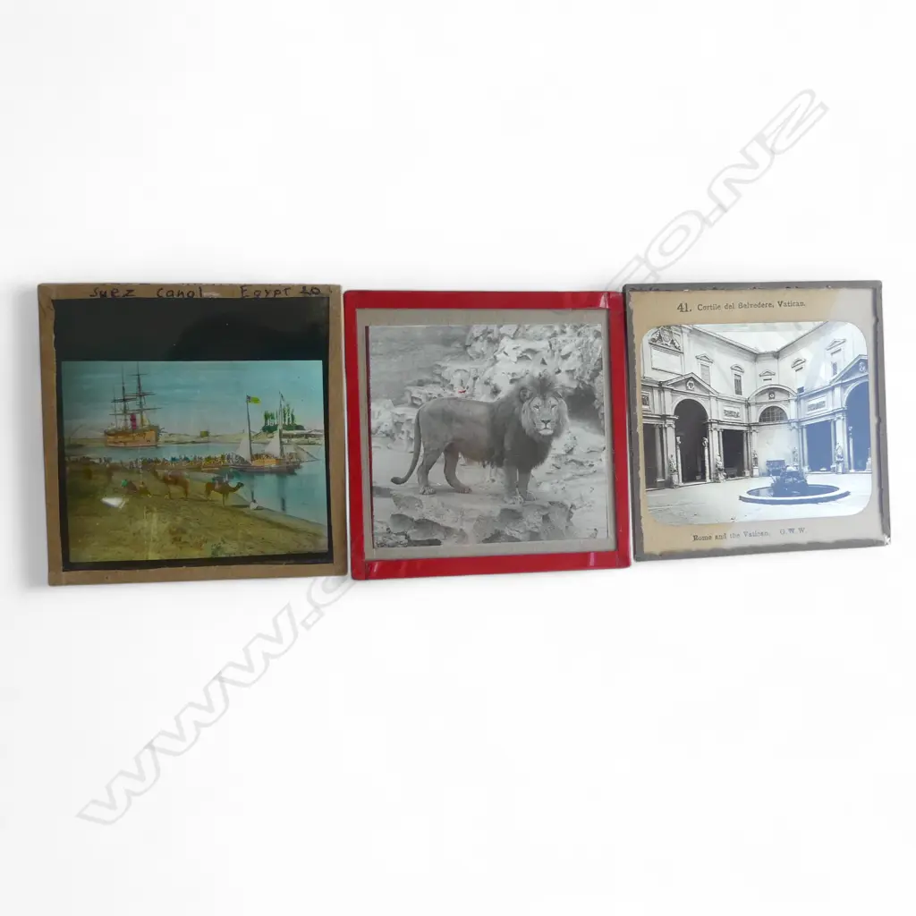 LARGE COLLECTION EARLY 20thC MAGIC LANTERN SLIDES, Image 1++