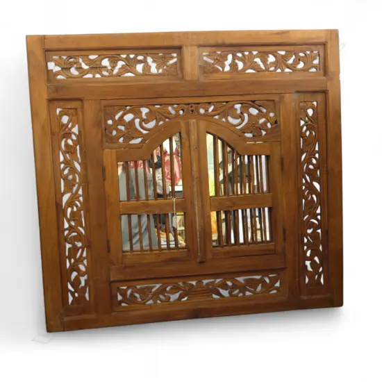 INDONESIAN FRAMED MIRROR 890x950mm 