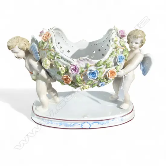 MEISSEN STYLE PORCELAIN PLANTER 280 X 390 mm