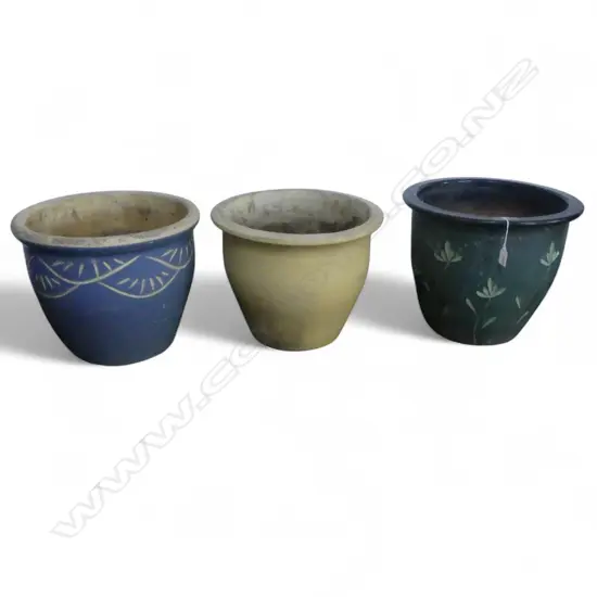 3 GARDEN POTS H.330mm