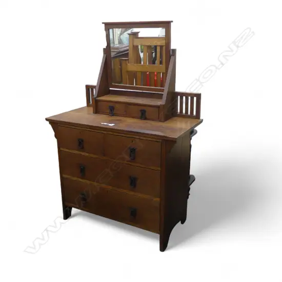 ARTS & CRAFS OAK DRESSER 990x470x1440mm NO BACK BOARD