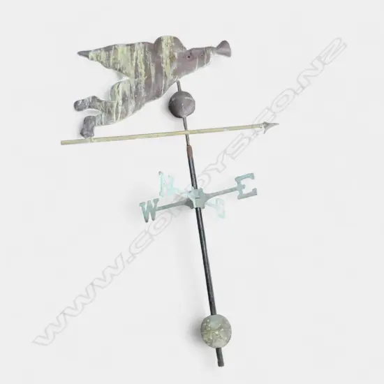 METAL & COPPER WEATHER VANE H.1260mm