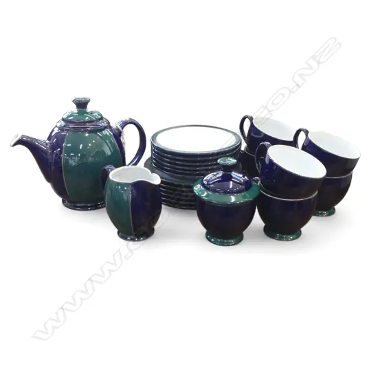 DENBY 6 PLACE TEA SERVICE 