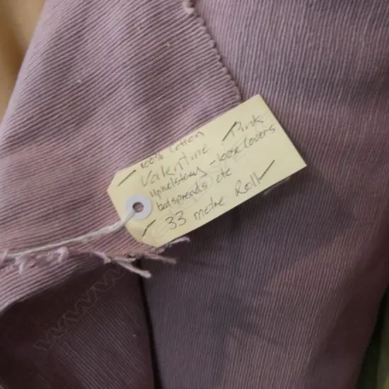 FABRIC BOLT; VALENTINE PINK COTTON, 33M