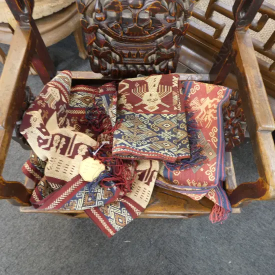 3 INDONESIAN IKAT FABRICS