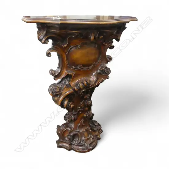CARVED WOODEN CONSOLE / HALL TABLE 750x225x960mm