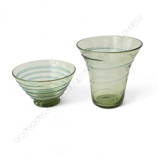 2 WHITEFRIARS VASES H.205, 115mm