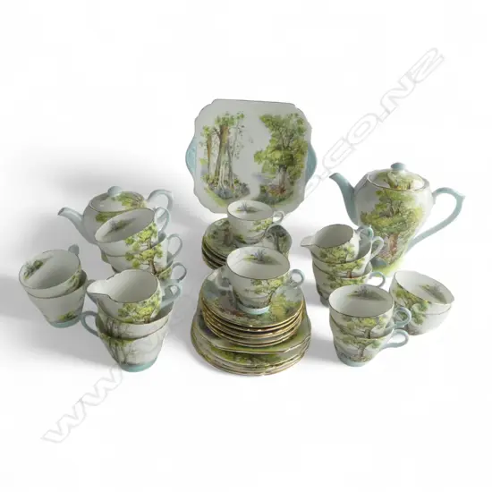 SHELLEY 'WOODLAND' COFFEE & TEA SET...