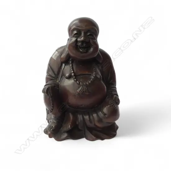 CARVED WOODEN BUDDHA H.255mm