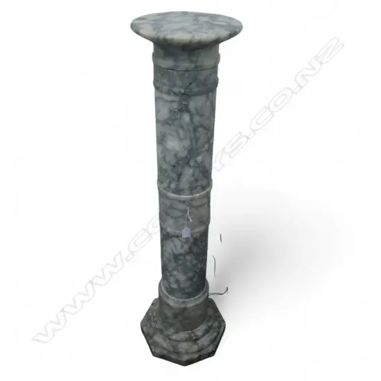 ANTIQUE MARBLE COLUMN IN 7 PARTS faults H.1100mm GRAVITY HELD ONLY