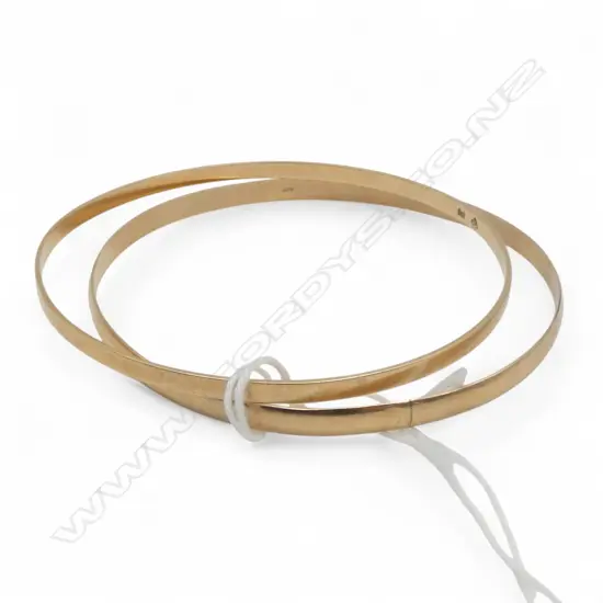 2 9ct GOLD BANGLES 12.4gms