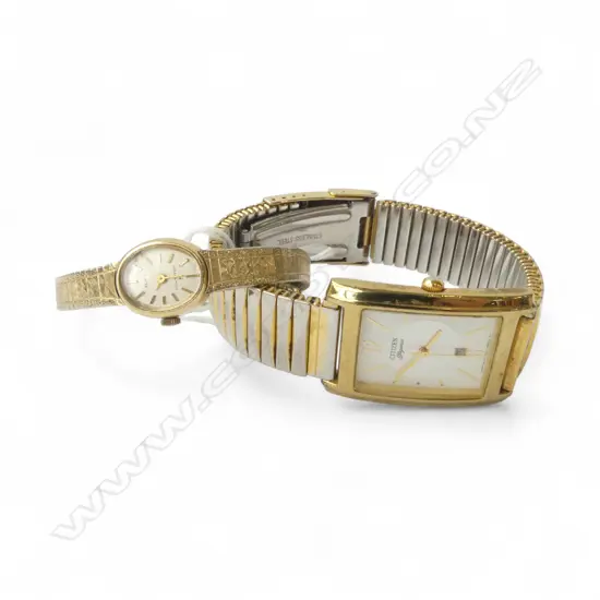 CITIZEN ELEGANCE MANWRISTWATCH WITH HAMILTON LADIES WATCH