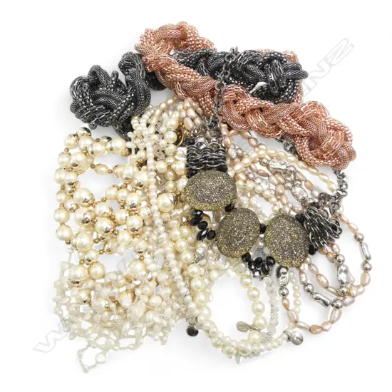 ASST. MATINEE LENGTH MULTI STRAND COSTUME NECKLACES