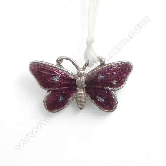 SMALL ENAMEL BUTTERFLY BROOCH