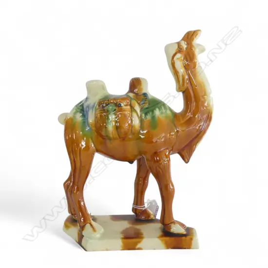 MODERN TANG STYLE CAMEL H.285mm sancai glaze, small chip to base