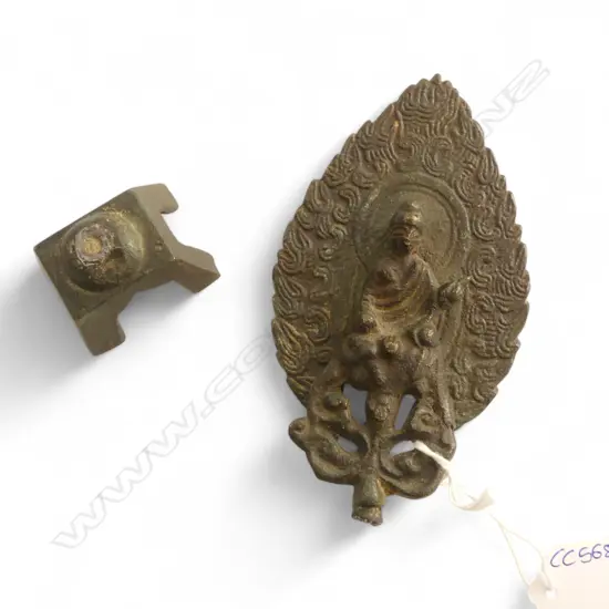 CHINESE BRONZE BUDDHA H.160mm faults