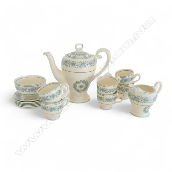 6 PLACE MYCOTT STAFFORDSHIRE TEA SERVICE