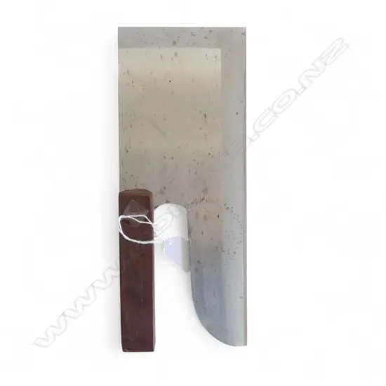 VINTAGE JAPANESE SOBA KIRI KNIFE or MENKIRI KNIFE. L.300mm wooden handle