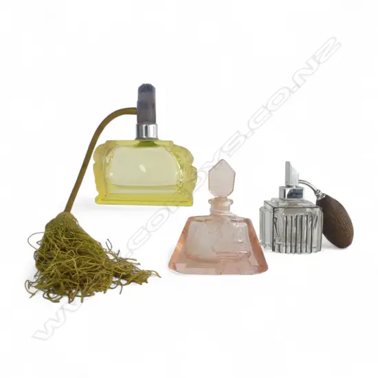 3 DECO PERFUME BOTTLES H.120mm