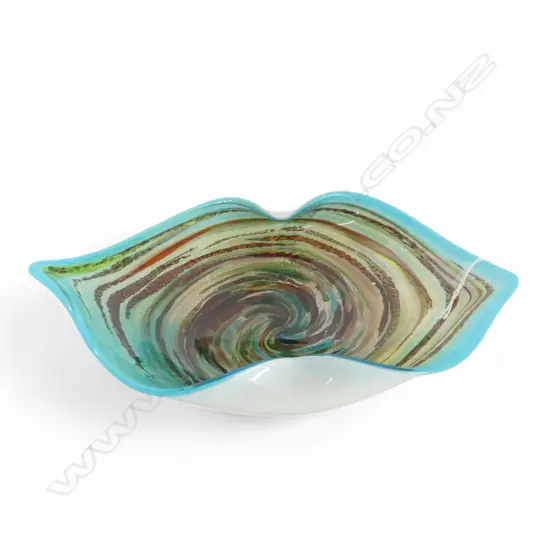 BLUE MURANO DISH W.300mm