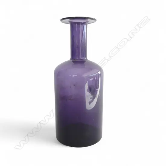 HOLMGAARD AMETHYST GLASS BOTTLE VASE H.250mm