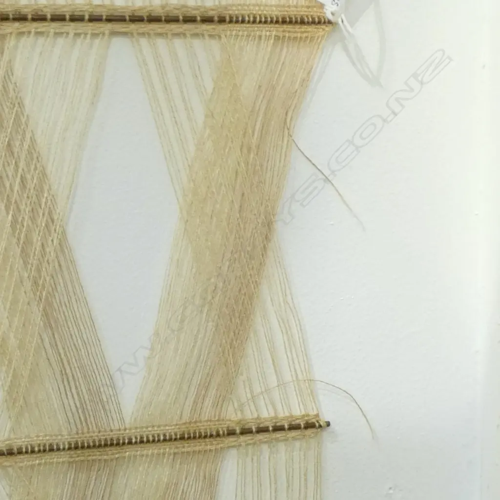 PETER COLLINGWOOD (1922-2008) NATURAL MICROGAUZE HANGING. H.1200mm. M.174 NO.11. Exhibited NZSWWS faults… Image 1++