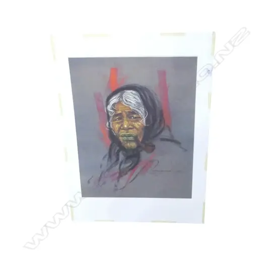 KRISTIN ZAMBUCKA PRINT 'KIRIKINO KOHITU AGED 107' 535x410mm