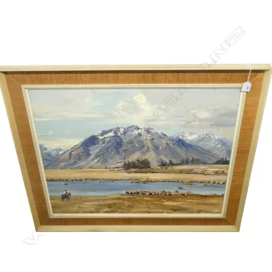 DON NEILSON, SOUTH ISLAND LANDSCAPE, OIL ON BOARD, 550x680mm