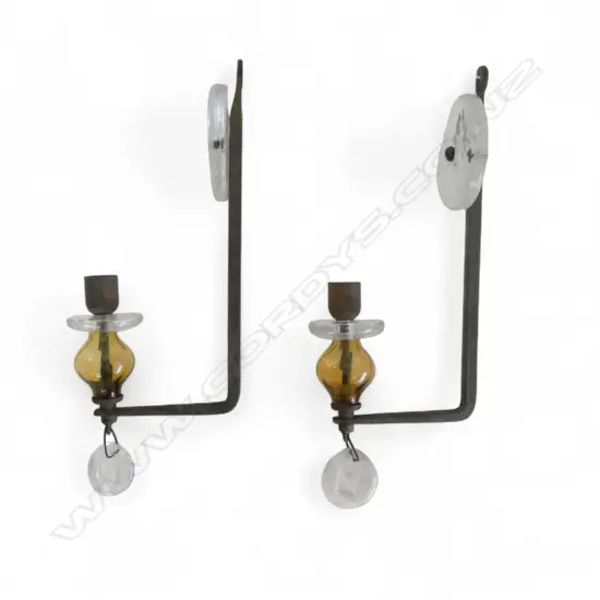 PR METAL & GLASS SCONCES H.280mm
