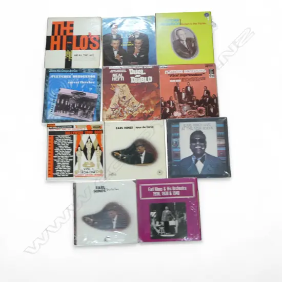 ASST. FLETCHER HENDERSON, NEAL HEFTI & EARL HINES JAZZ LPs Provenance: Ex Collection Wellington Choy