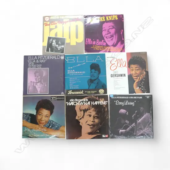 ASST. ELLA FITZGERALD JAZZ LPs Provenance: Ex Collection Wellington Choy