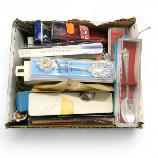 ASST. EP CUTLERY + SOUVENIR SPOONS 