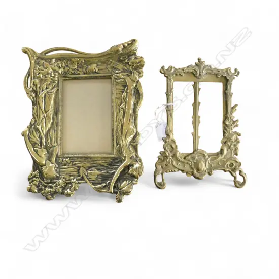 2 BRASS PHOTO FRAMES 275x220mm