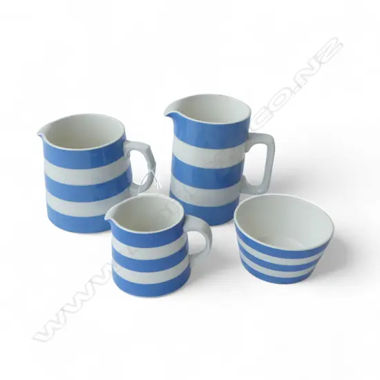 4 PCES CORNISH WARE H.140mm