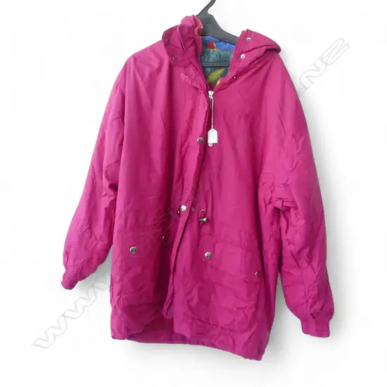FILA BRAND PINK JACKET w REMOVABLE FLEECE LINING, SIZE US42