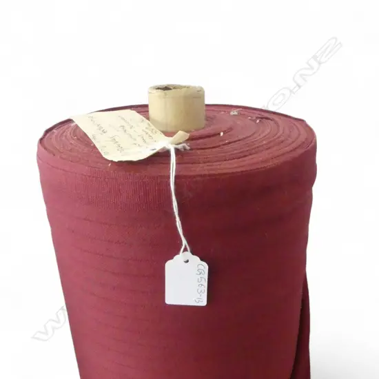 FABRIC BOLT; BURGUNDY TEXTURE STRIPE, 38M