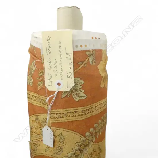 FABRIC BOLT; ITALIAN GARDEN TERRACOTTA, COTTON, 35M