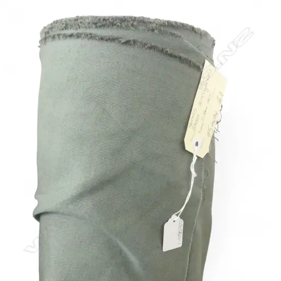 FABRIC BOLT; HARRIS GREEN, LINEN/COTTON, 45M