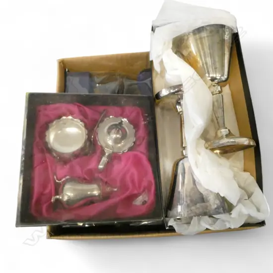 ASST. SILVER PLATE; WALKER & HALL etc