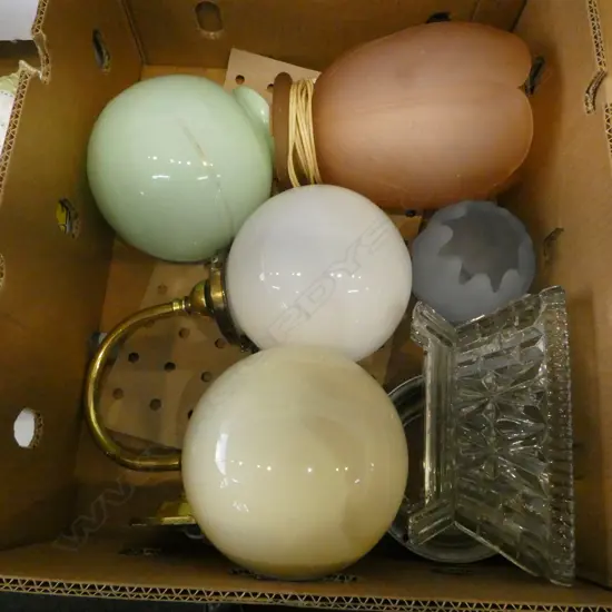 3 LIGHT FITTINGS w. SHADES etc