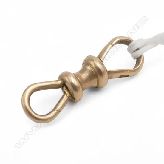 9ct GOLD uncommon DOUBLE SWIVEL CLIP 1.6gms